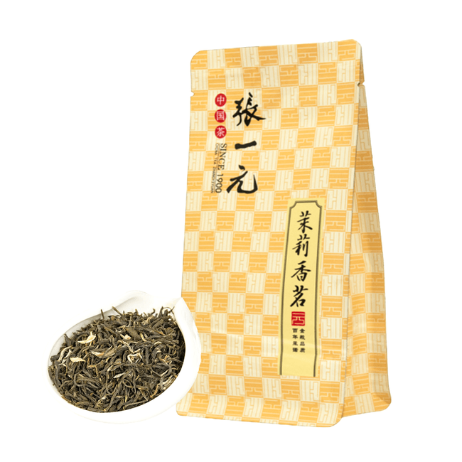 出産祝いなども豊富 花茶推荐|张一元茉莉花茶(香茗) 浓香型鲜嫩透香经久耐泡袋装50g 茶