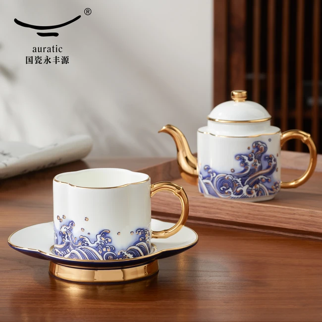 中国直邮，时效5-7天】Auratic 国瓷永丰源先生瓷·海上明珠4头