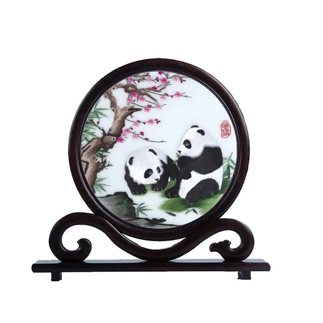 中國美術 七宝焼 景泰蓝 猫 蝶々 蘇繡 雙面繡 51ejhZQqB0L._UF350