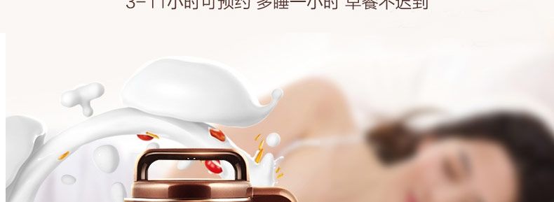 九阳豆浆机DJ13M-D988SG 九阳DJ13M-D988SG智能预约时间与温度,3-11小时智能预约,早餐不等待