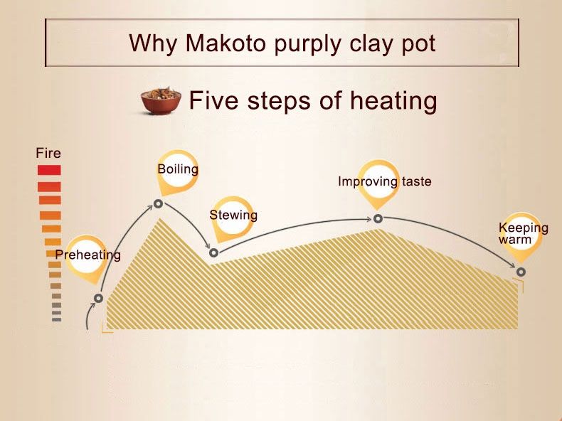 Makoto Purple Clay Slow Cooker DGD40-40SWD 4L