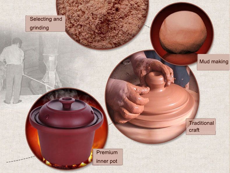 Makoto Purple Clay Slow Cooker DGD40-40SWD 4L
